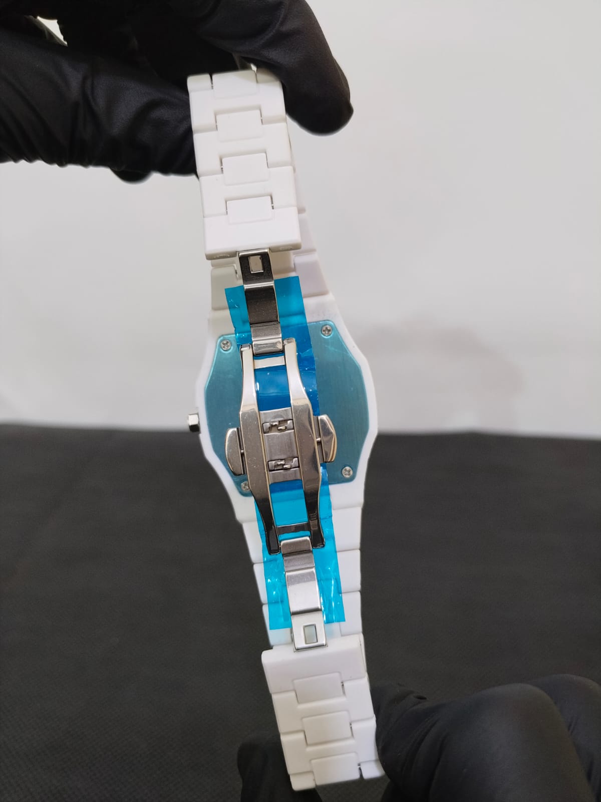 Hublot Skeleton Black Straps & White Arabic Aura