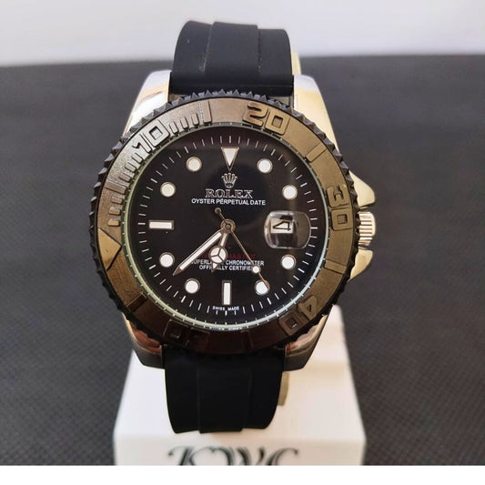 Rolex Yatch Master Black(Silicon Straps)