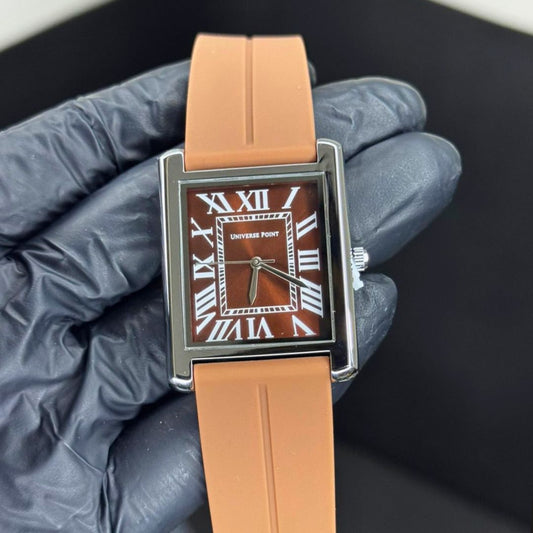 Old Money Watch Silicon Brown Straps(unisex)
