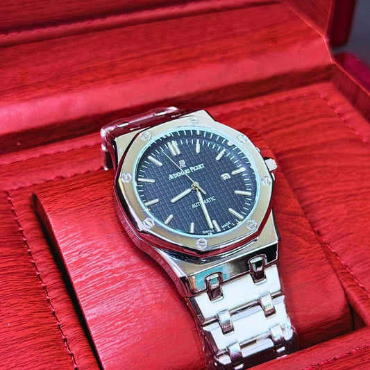 Audemars Piguet Silver Chain with Blue Dial(Swiss Movement)