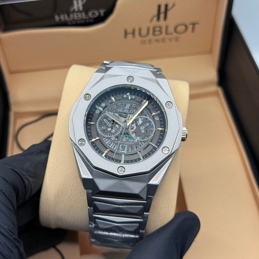 Hublot Diamond Cut  Black Dial