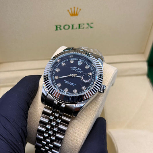 Rolex Jublee Chain Black Dail