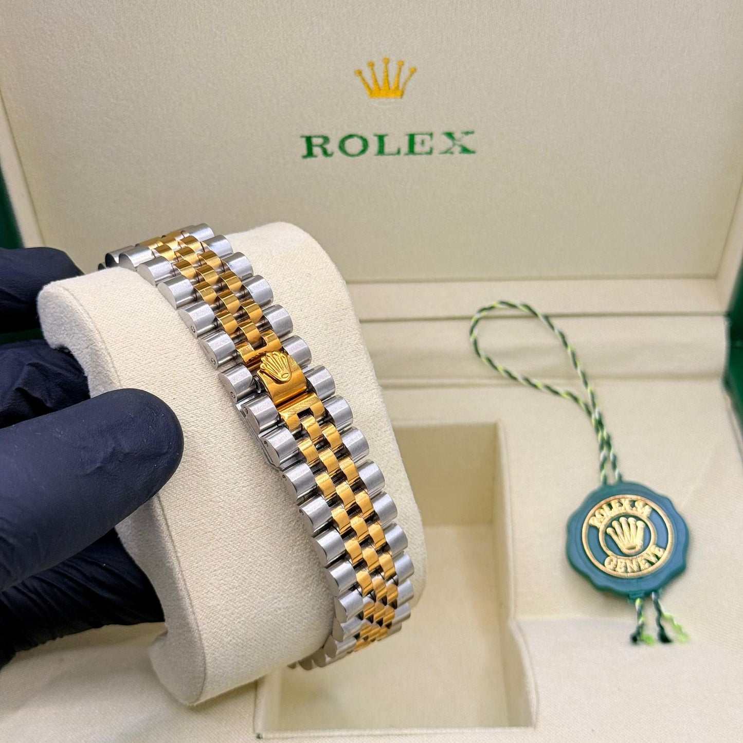 Rolex True Tone Jublee Chain Golden Dail