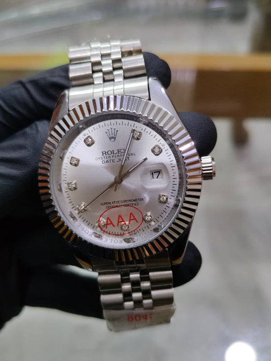 Rolex Jublee Chain Silver Dail