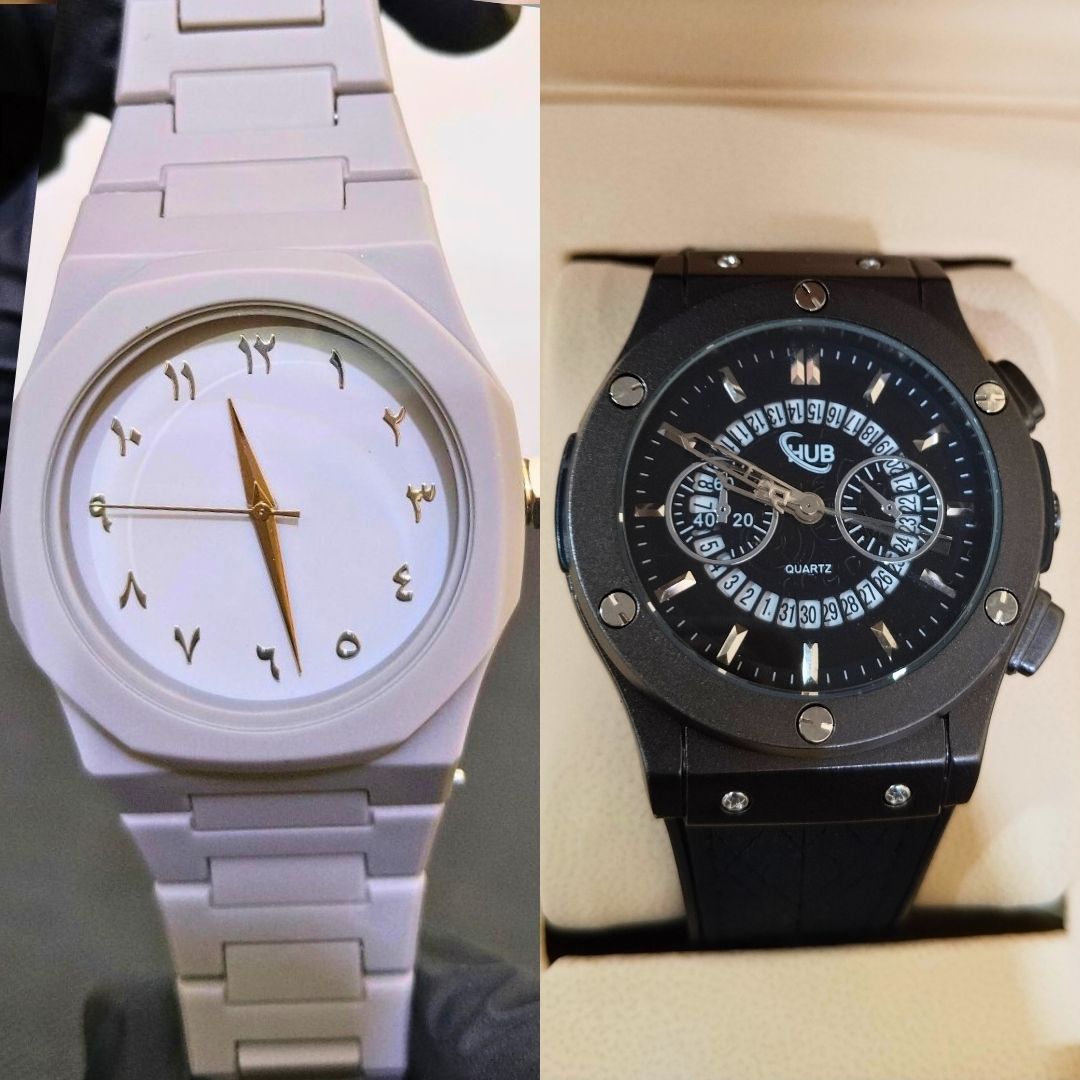 Hublot Skeleton Black Straps & Gray Arabic Aura