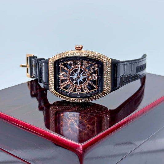 Franck Muller Diamond Watch Golden
