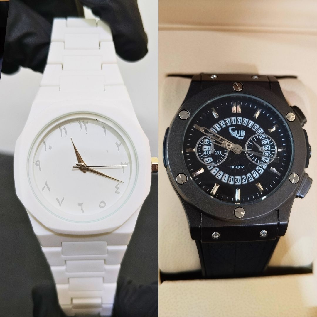 Hublot Skeleton Black Straps & White Arabic Aura